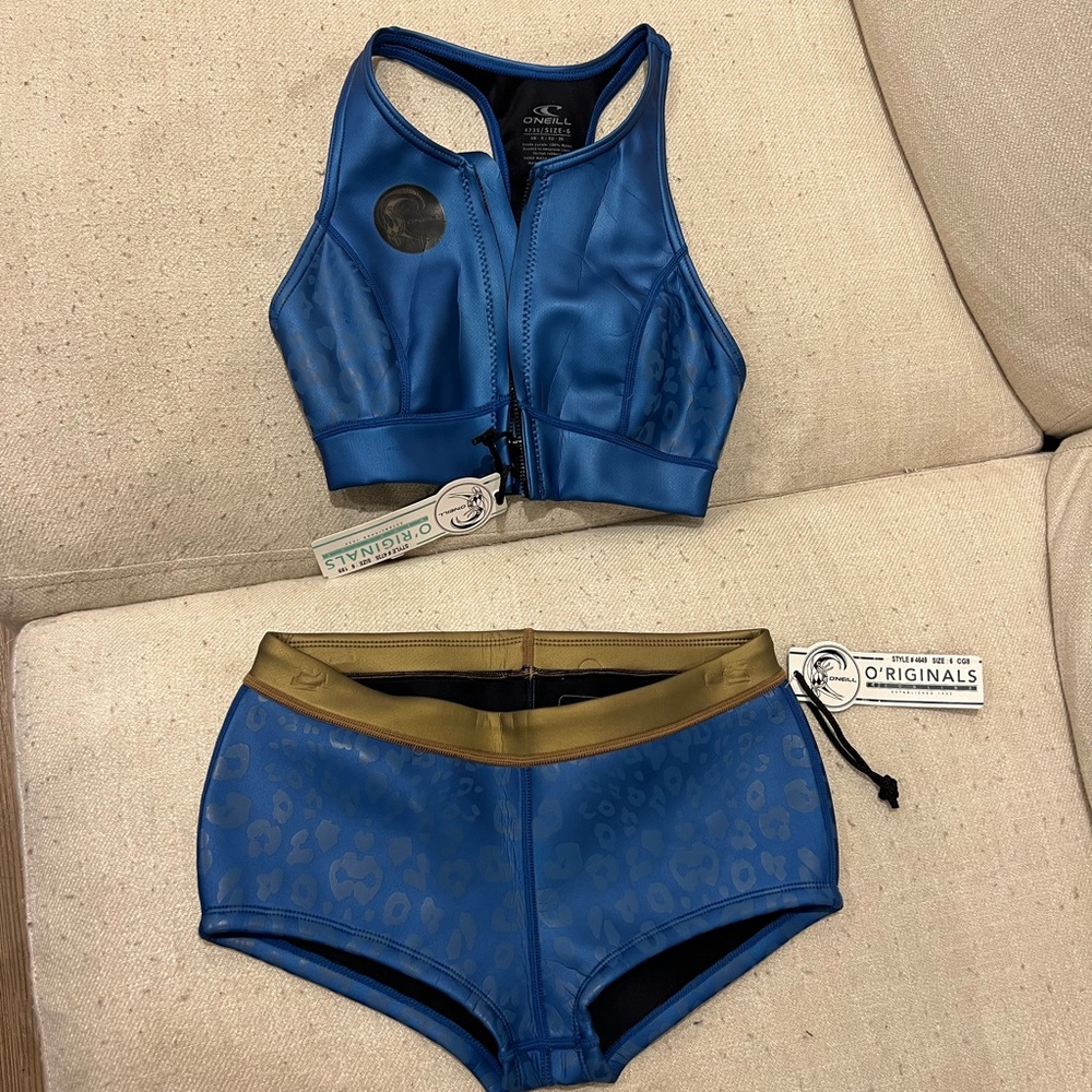 O’Neil Neoglide Neopreme Bikini Wetsuit Style #4735 Never Used with tag Size 6